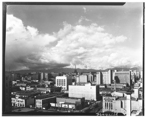 Panoramic view of Los Angeles from the Chamber of Commerce building, March 1930