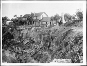 The Bright Angel Hotel on the rim of the Grand Canyon, 1900-1930