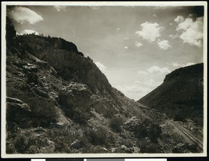 A view of the Salt Lake railroad route, Nevada