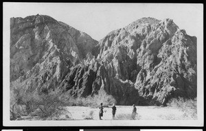 Scenic view of Riverside County in Painted Canyon near Mecca, ca.1900