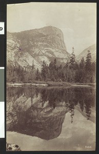 Mount Watkins and Mirror Lake in Yosemite National Park, ca.1900