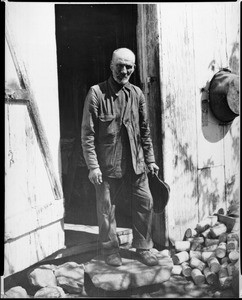 Portrait of John "Chicken Johnny" Brinkley, native of Catalina Island, ca.1885