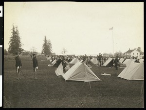 Tent pitching drill, Fort Pitcking, Vancouver, Washington