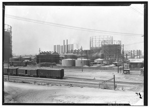 View of a section of the Industrial District looking east from south side of 9th Street viaduct, July 1926