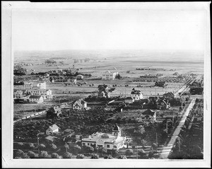 Panoramic view of Hollywood showing Orchard Street and Orange Drive, ca.1905