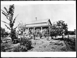 Home of Colonel Banbury on Orange Grove Avenue in Pasadena, March, 1894