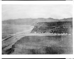 Birdseye view of Santa Monica Canyon, ca.1875