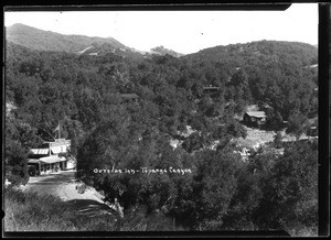 Birdseye view of Topanga Canyon and the Outside Inn, ca.1915