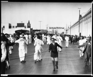 View of a dance marathon at the Venice Pavillion, ca.1920-1929