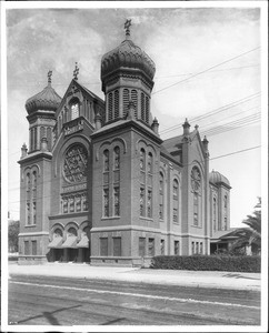 B'nai B'rith Synagogue (Temple), located on Hope and 9th Streets, Los Angeles, ca.1900