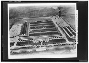 Aerial view of the Willys-Overland Plant in Los Angeles, 1929