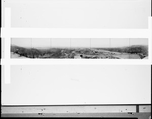 Panoramic view of Brentwood farmland in the Santa Monica Canyon, ca.1904