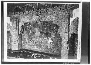 View of the proscenium arch in Mayan Theatre