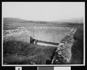 Santa Inez Mission reservoir, 1907