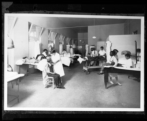 Physiotherapy ward at the Los Angeles County General Hospital at 1100 Mission Road, ca.1925