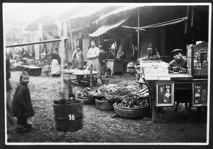 Marketplace scene in China, October 1930