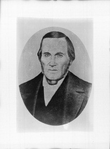 Portrait of the Los Angeles pioneer, William Wolfskill, shown in a half-tone print, ca.1831