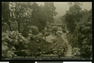 Japanese Gardens at the Huntington Hotel, Pasadena, ca.1920