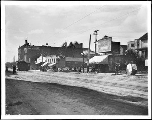 Hill Street looking south from Fourth Street on the south side, Los Angeles, ca.1905