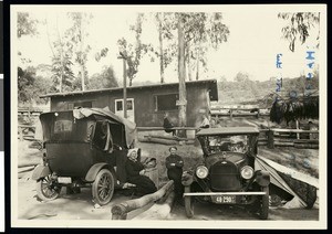 People in an automobile camp at the Los Angeles Municipal Camp Grounds in Elysian Park, January, 1923