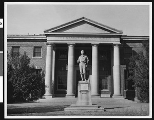 Statue of John William MacKay at the University of Nevada in Reno, Nevada, ca.1930