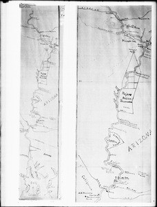 Map of the lower Colorado River, 1850