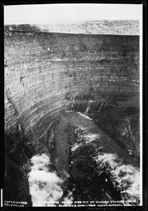 South wall of the fire-pit of Kilauea, Hawaii, June 1, 1924