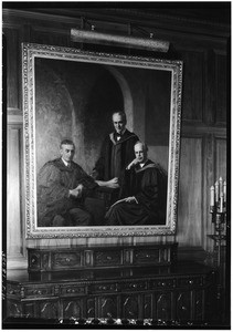 Painting in the dining room of the athenaeum at the California Institute of Technology in Pasadena, July 1, 1934