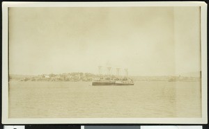 The ship Collier in Sydney harbor, Australia, ca.1920
