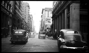 View down a street at 5245 Spring Street