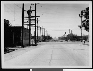 View of Third Street being paved near Lankershim Boulevard, October 1, 1928