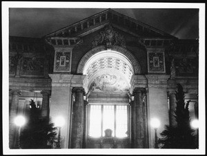 Panama-Pacific International Exposition in San Francisco, showing an interior view of a window, 1915