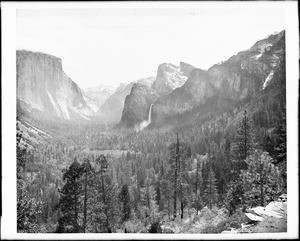 View of the Yosemite Valley, Yosemite National Park, California, ca.1930