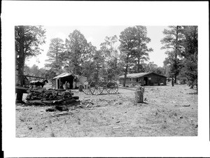 Camp at Rowes Wells, near Bright Angel Trail, Grand Canyon, 1900-1930