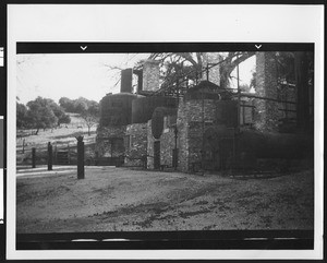 California's first oil-producing well, in Pico Canyon, Newhall, ca.1940