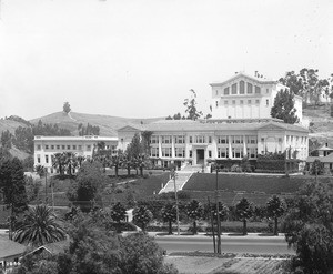 Exterior of Lincoln High School on North Broadway in Lincoln Heights, Los Angeles, ca.1928