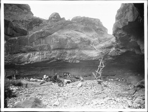 Rock Camp on the Bass Mystic Springs Trail, Grand Canyon, ca.1900-1930