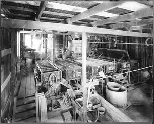 Zinc tanks of the Echo Mining Company, Mojave Mining District, ca.1907