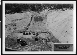 Inflow structure of the Hall-Beckley debris basin, August 30, 1935