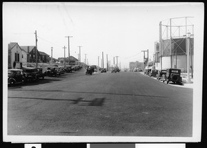 Main Street in Venice after construction, September 1937