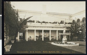 Exterior view of "Bellosguardo," a Santa Barbara residence owned by W.M. Graham, ca.1920