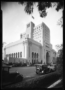 Exterior view of the Elk's Club building in Los Angeles, January 1935