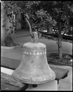 Bell cast by Paul Revere's apprentice George Holbrook for the Los Angeles Plaza Church, ca.1900