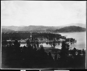 A panoramic view of the city of Coeur d'Alene, Idaho