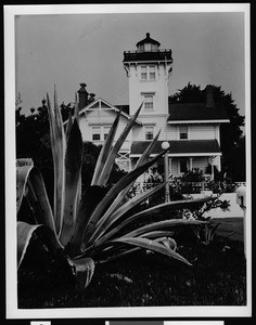 Exterior view of the Point Fermin Light House, ca.1974