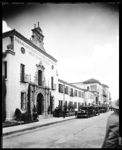 Exterior view of the Paramount Famous Lasky Corporation Studios at 5451 Marathon Street in Hollywood, 1930