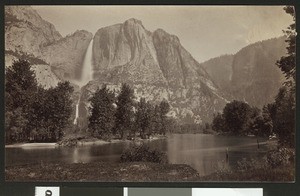 Yosemite Falls and Indian Canyon in Yosemite National Park, ca.1920