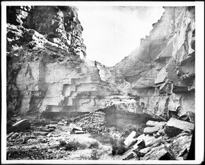 View at the foot of the Hualpai Trail at Cataract Canyon, one of the canyons at the Grand Canyon, Arizona, ca.1900-1940