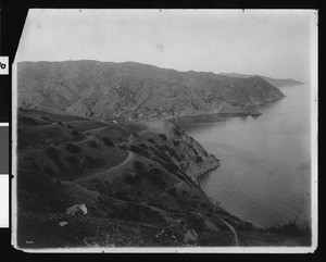 Birdseye view of Lovers' Cove and Terraces on Catalina Island, ca.1907