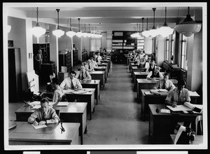 Workers in the Accounting office of the Department of Public Works